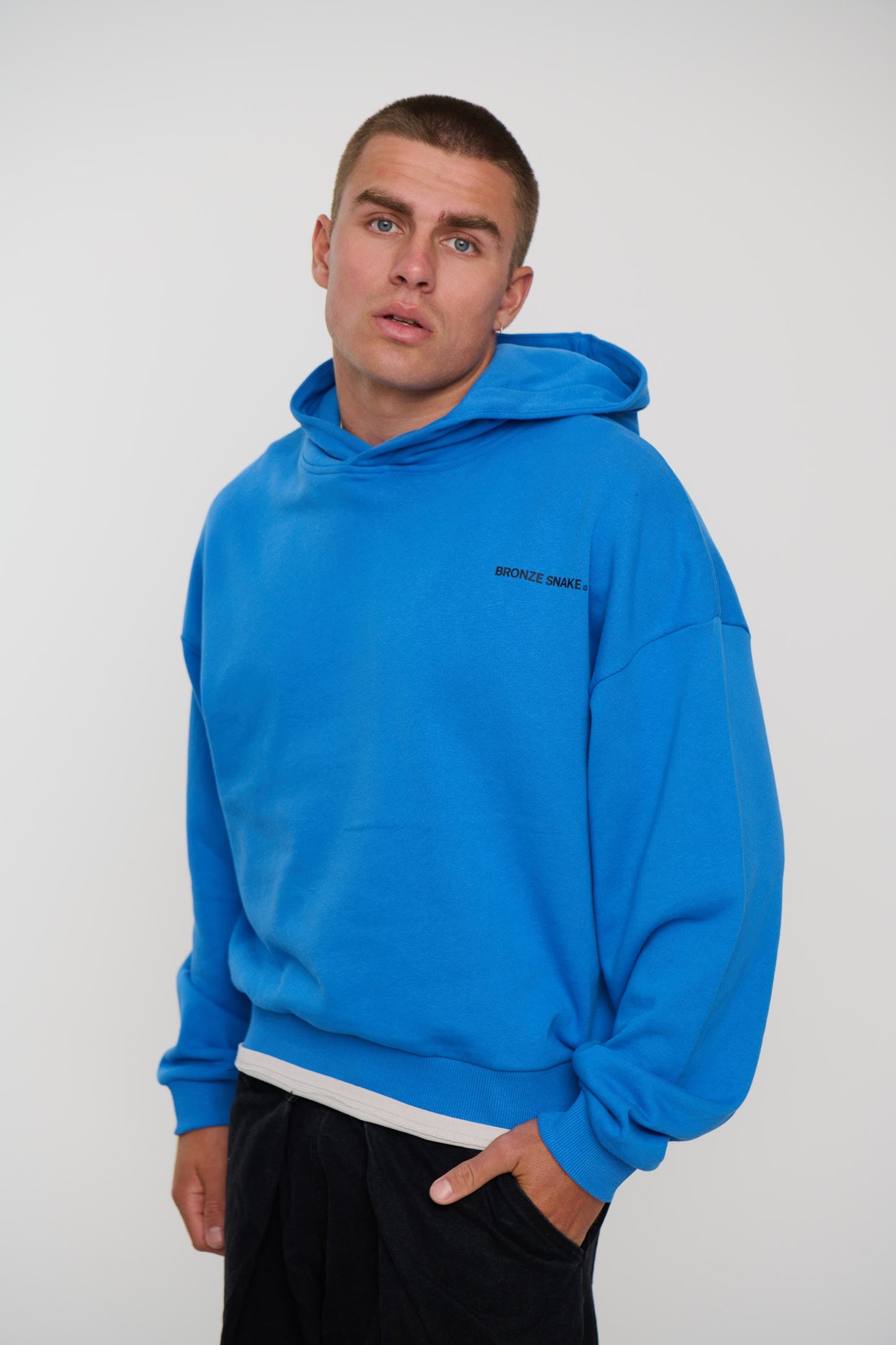 Logo Hoodie Cobalt Blue