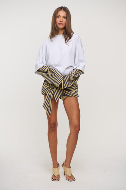 Bottega Shirt Beige Stripe