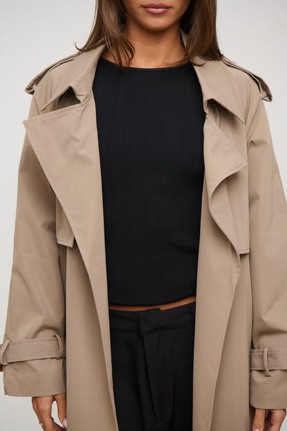 Darci Trench Mocha