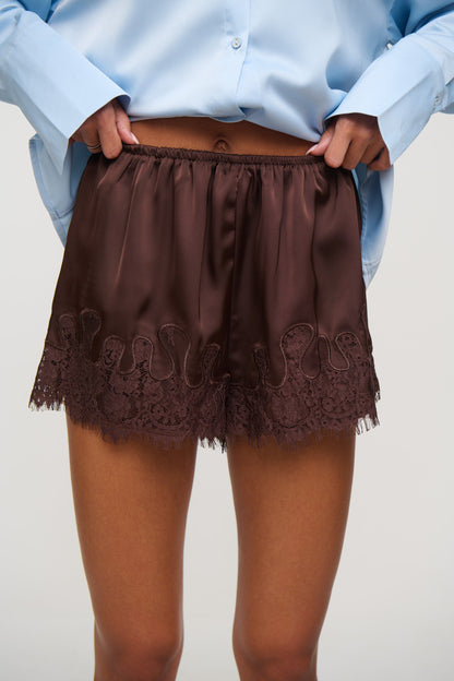 Jacky Lace Short Chocolate