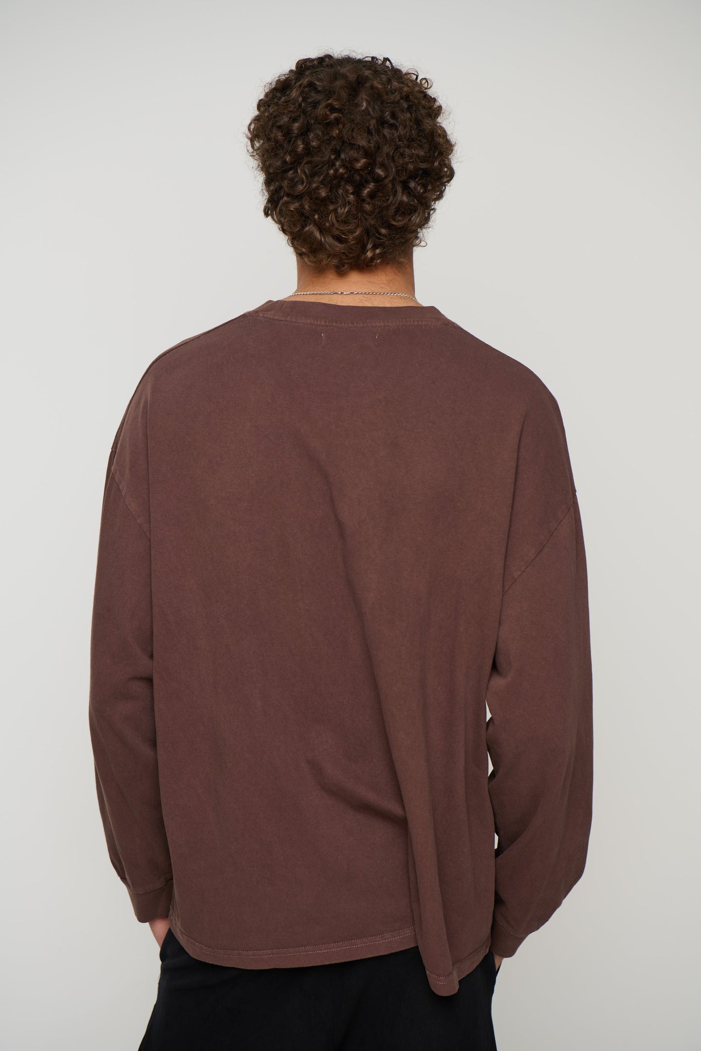 Enzyme Wash Long Sleeve Choc