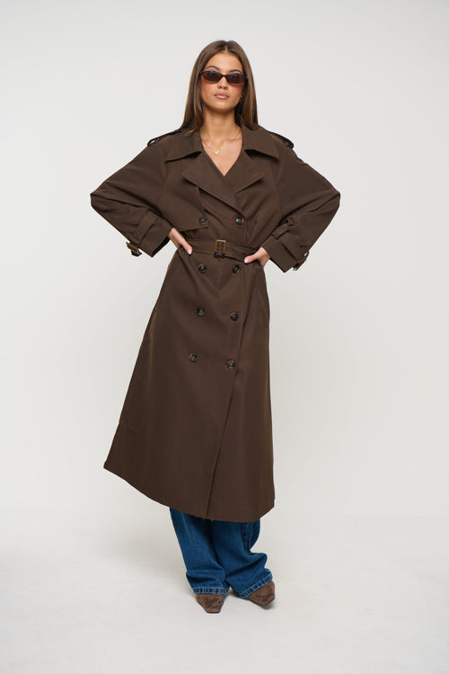 Ashton Trench Chocolate