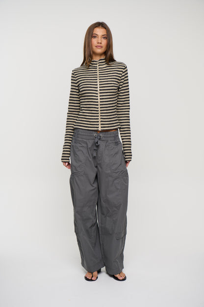 Apex Jacket Slate Stripe