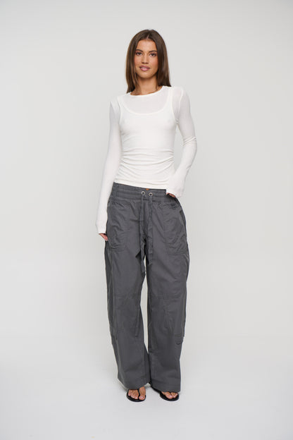 Cristina Layered Long Sleeve White
