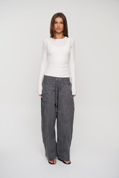 Cristina Layered Long Sleeve White