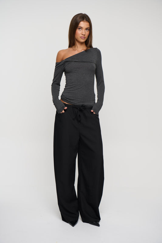 Georgia Long Sleeve Dark Grey