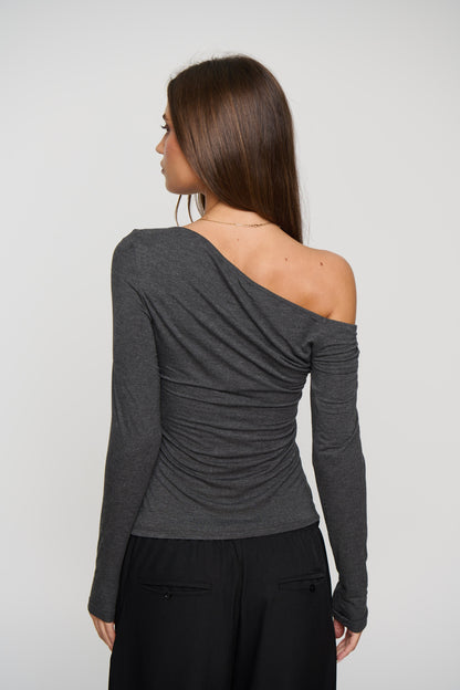 Georgia Long Sleeve Dark Grey
