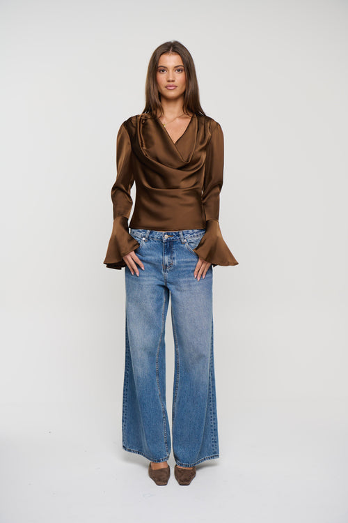 Arna Long Sleeve Chocolate