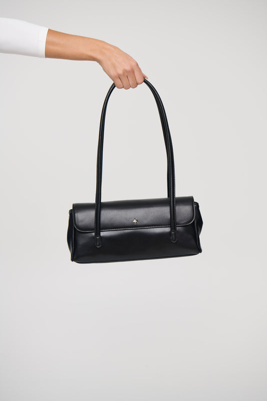 Celine Double Handle Mini Tote Black PU/Gold
