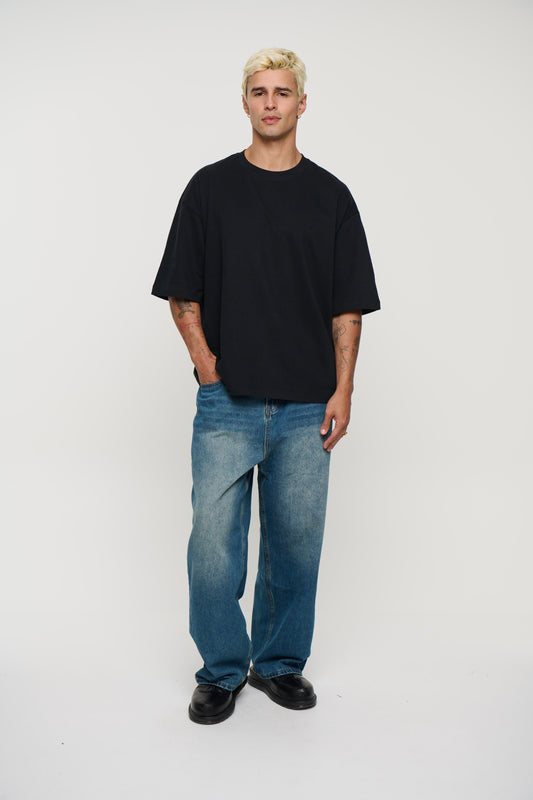 230G Cotton Premium Tee Black