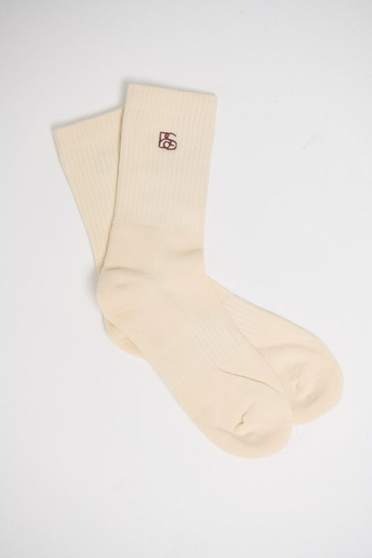 Combed Cotton Sock Ivory