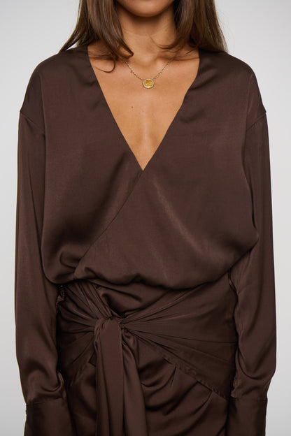 Cordelia Mini Dress Mocha