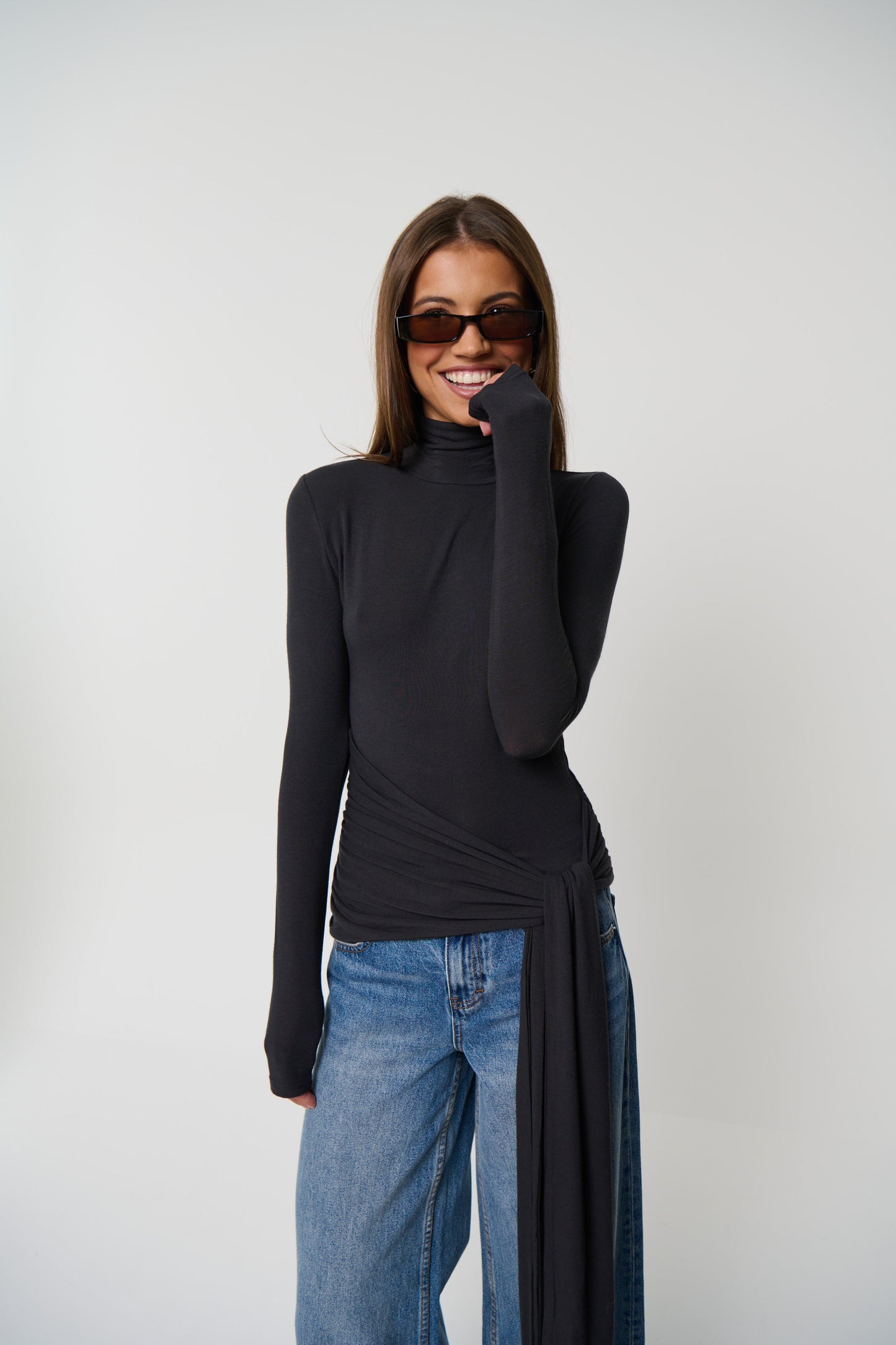 Isley Top Charcoal