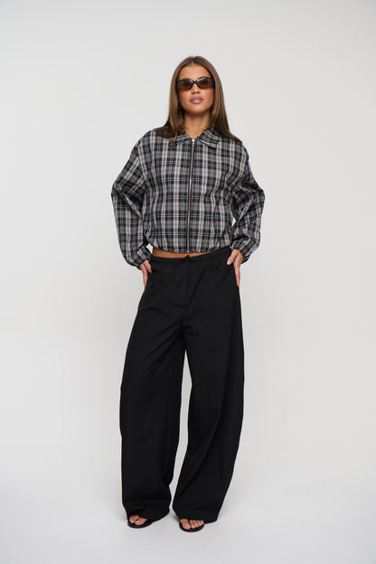 Alix Bomber Plaid