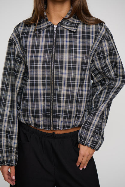 Alix Bomber Plaid