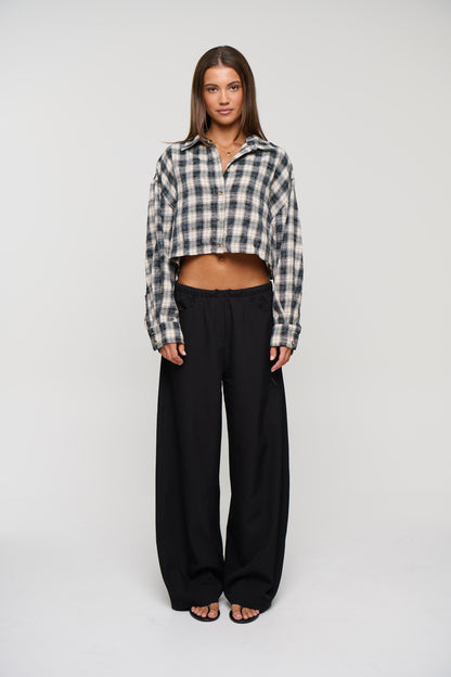 Kade Shirt Stone Plaid