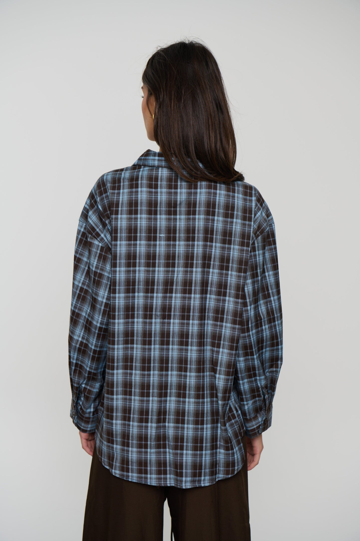 Cooper Shirt Chocolate/Sky