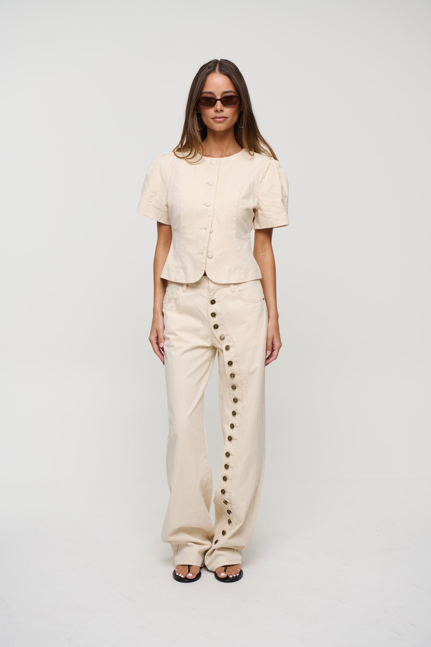 Femme Blouse Beige