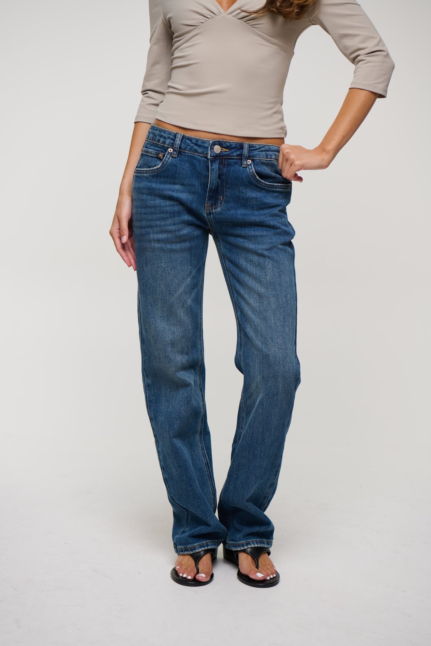 Dollie Stretch Bootleg Jean Blue Haze