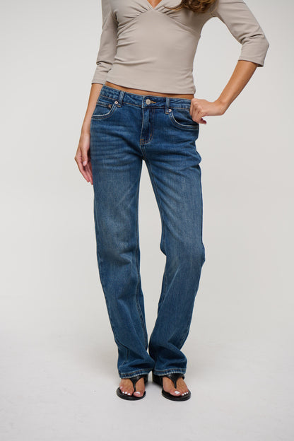 Dollie Stretch Bootleg Jean Blue Haze