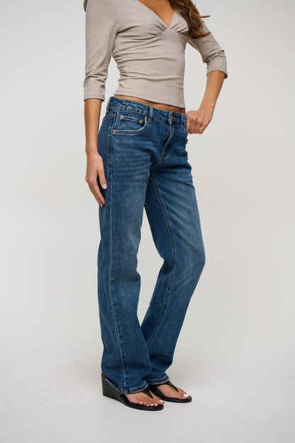 Dollie Stretch Bootleg Jean Blue Haze
