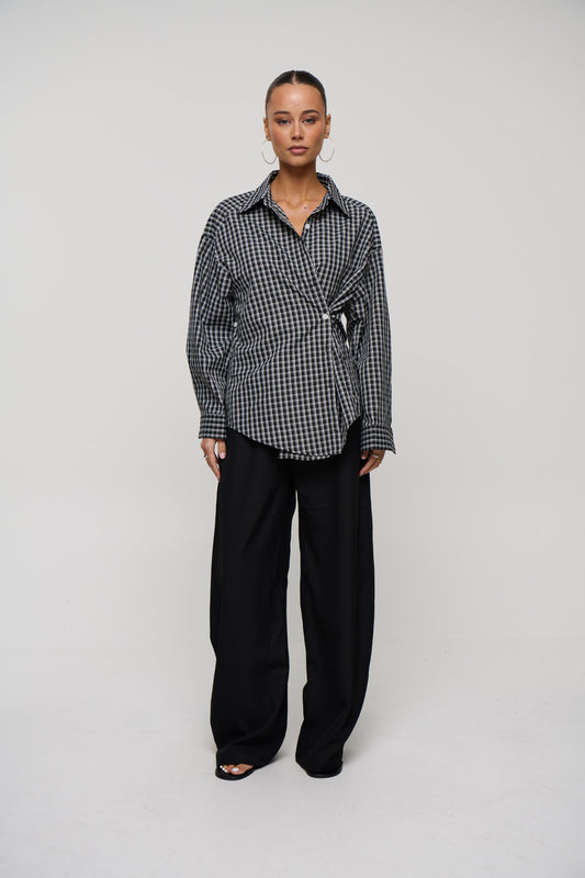 Cooper Shirt Black/White