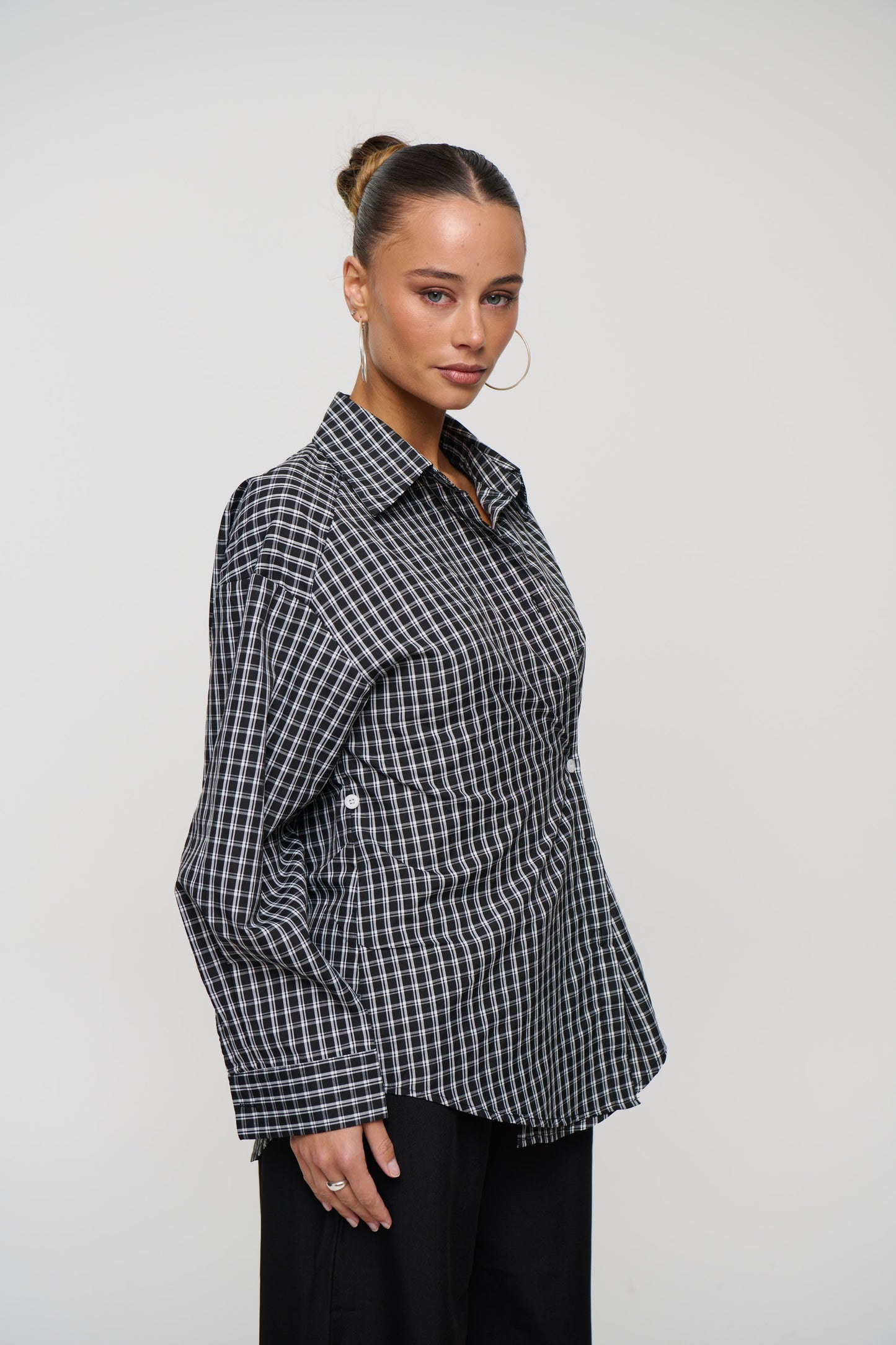Cooper Shirt Black/White