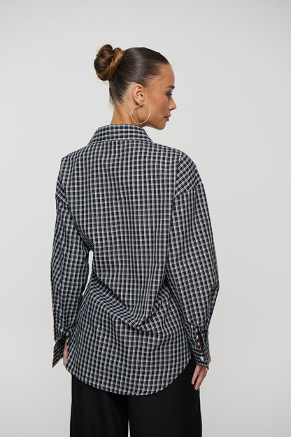 Cooper Shirt Black/White