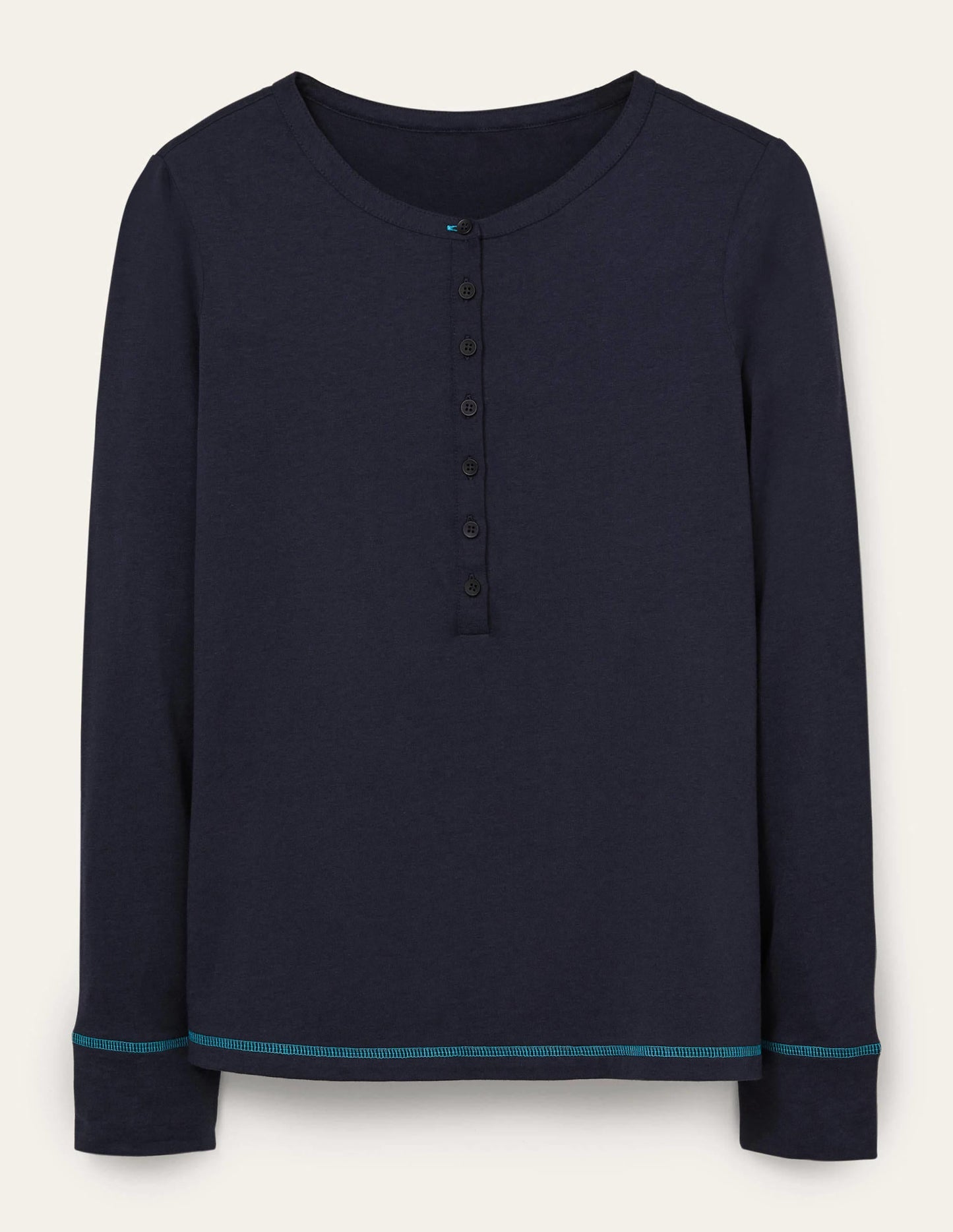 Alba Jersey Pajama Top-Navy