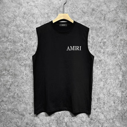 Amiri tank top leaf printing
