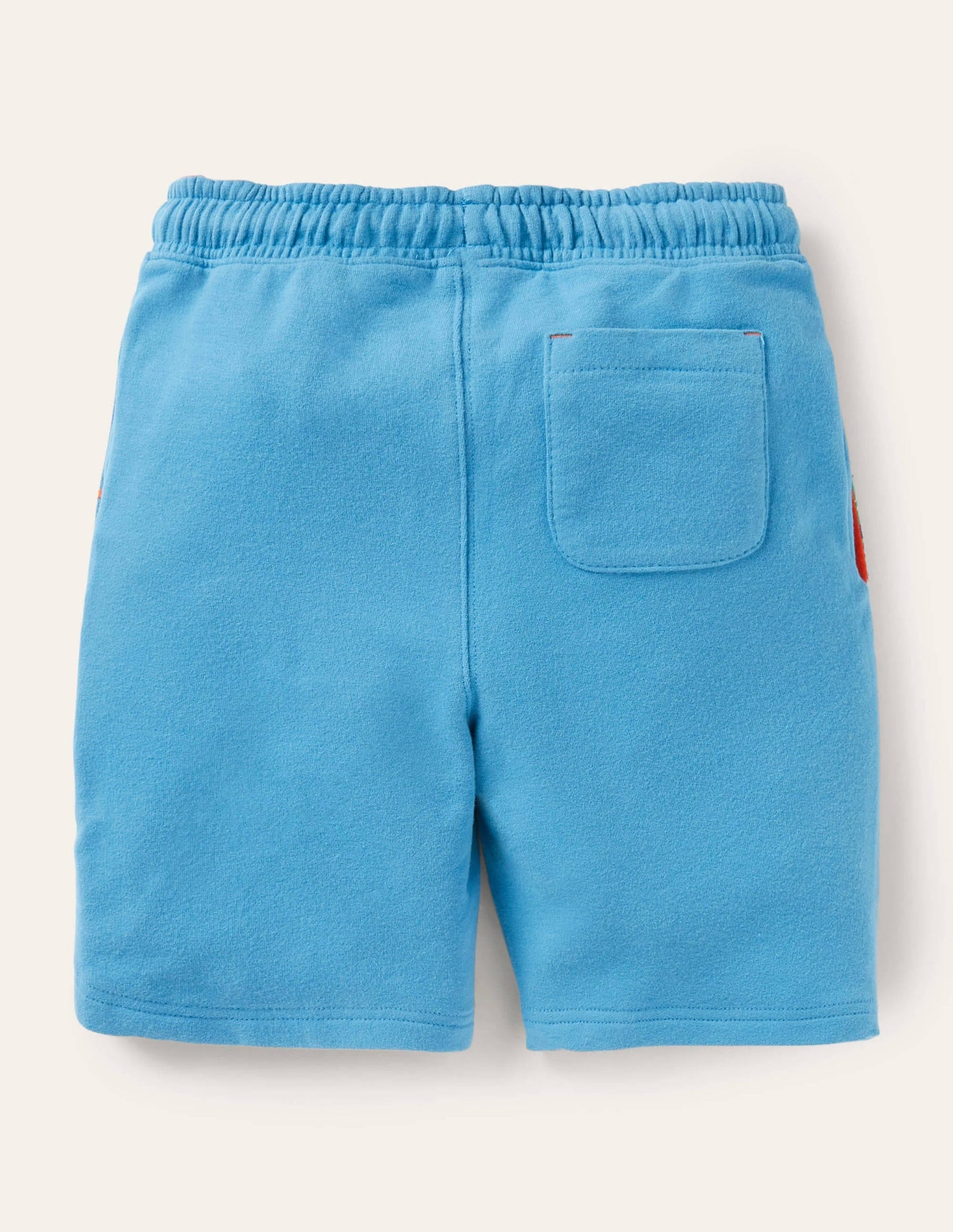 Appliqué Sweatshorts-Aqua Blue Fishes