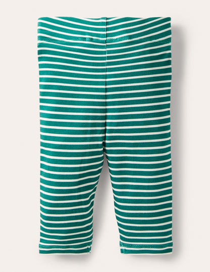 Baby Leggings-Sardinia Green/Ivory