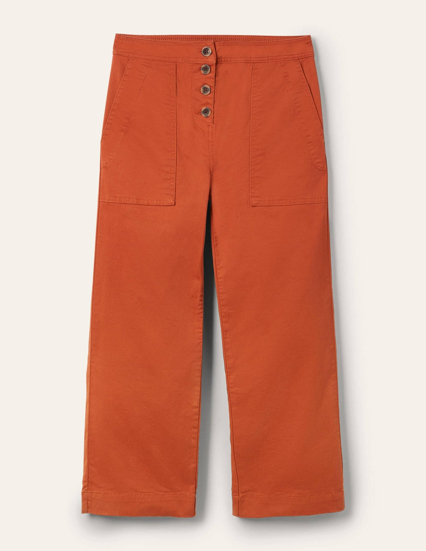 Beaufort Button Fly Pants-Copper Red