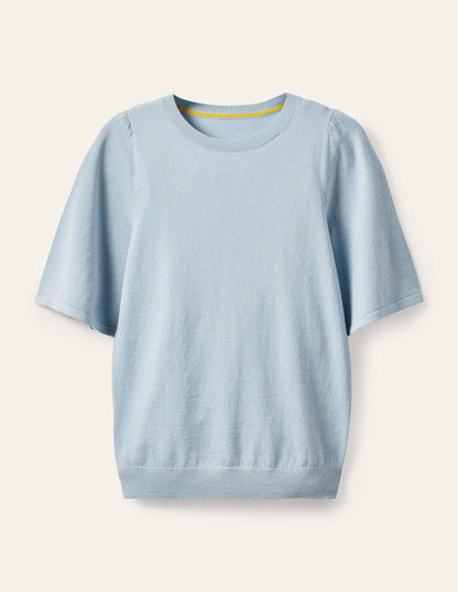 Abbotsbury Knitted Tee-Surf