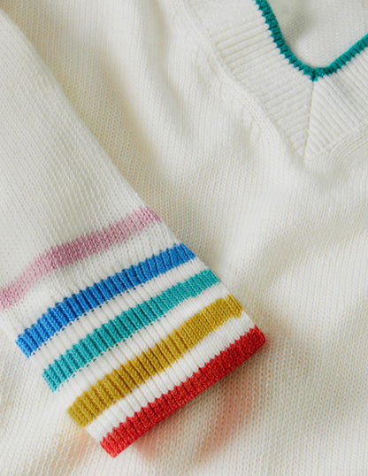 Bamburgh Relaxed Sweater-Ivory