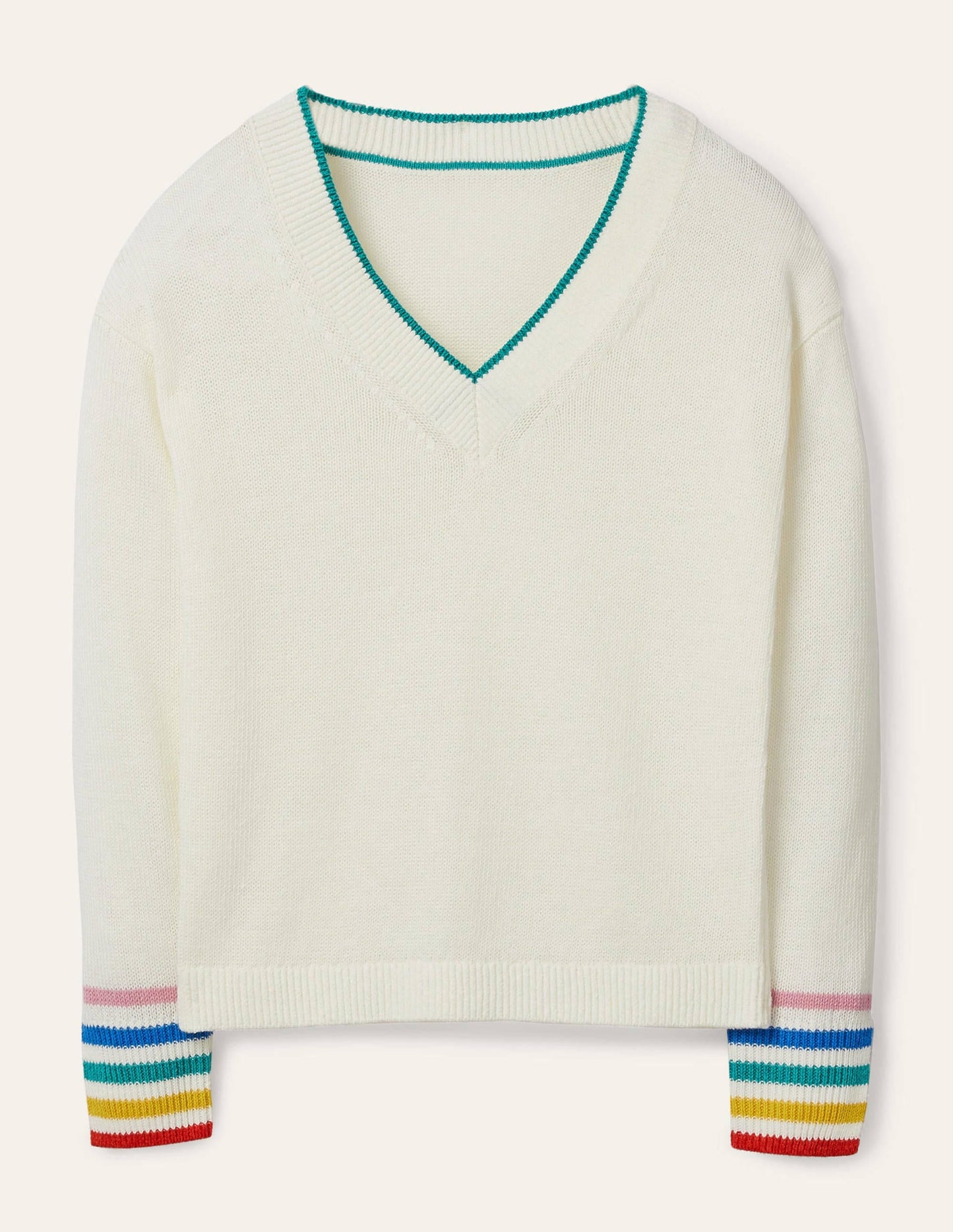 Bamburgh Relaxed Sweater-Ivory