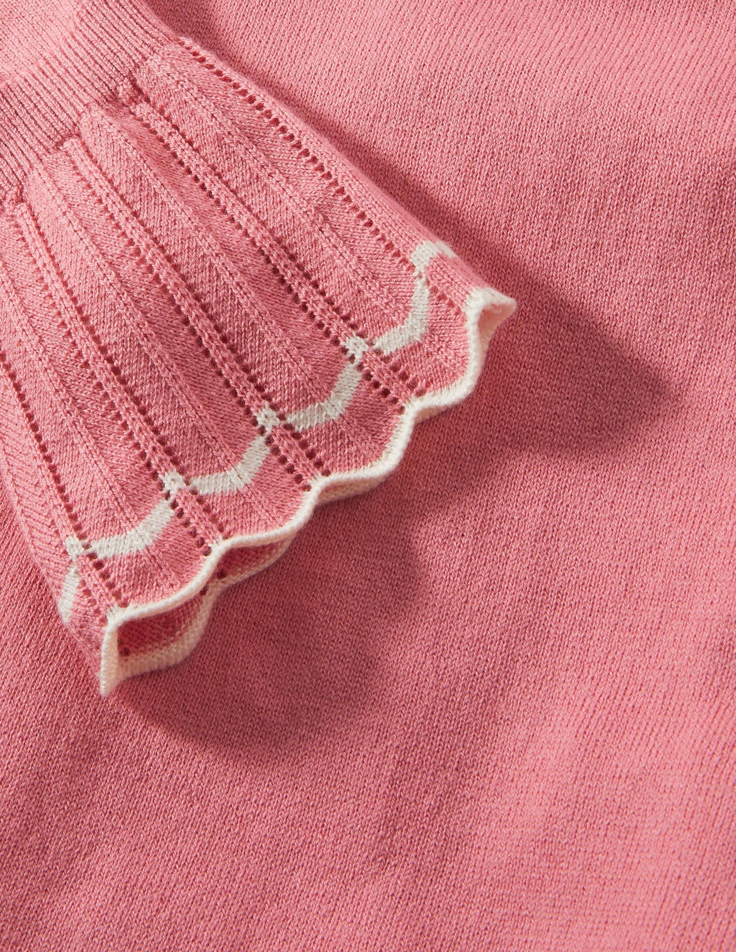 Aimee Pointelle Sweater-Formica Pink