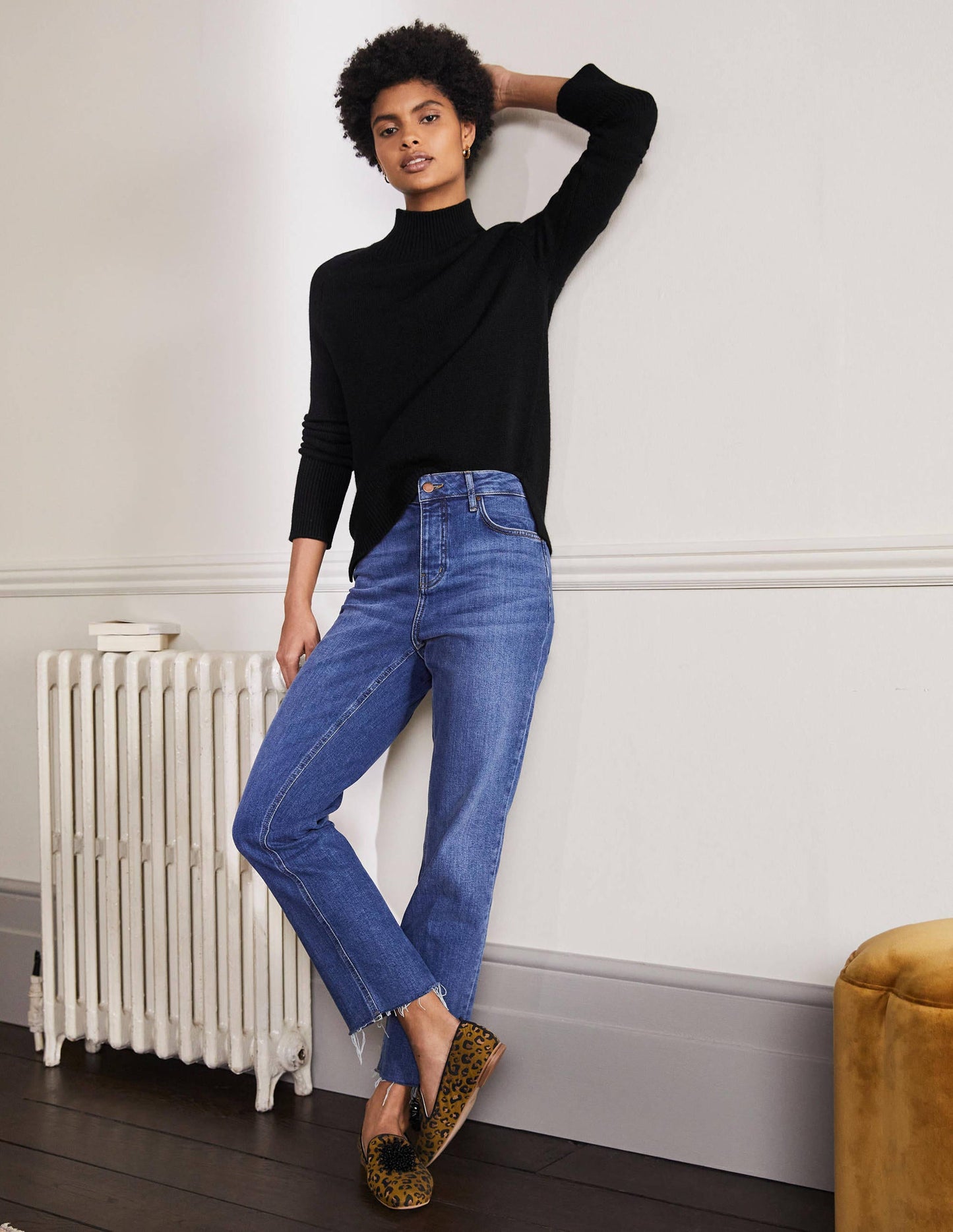 Anna Cashmere Sweater-Black