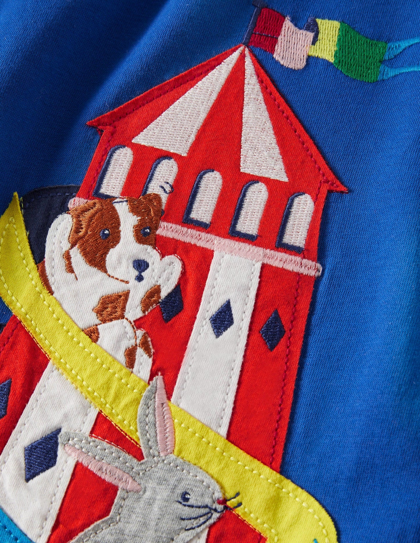 Animal Appliqué T-shirt-Bluebell Blue Carnival Slide