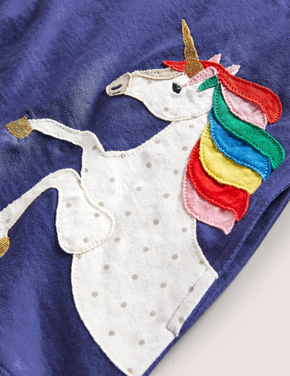Appliqué Tunic-Starboard Blue Unicorn