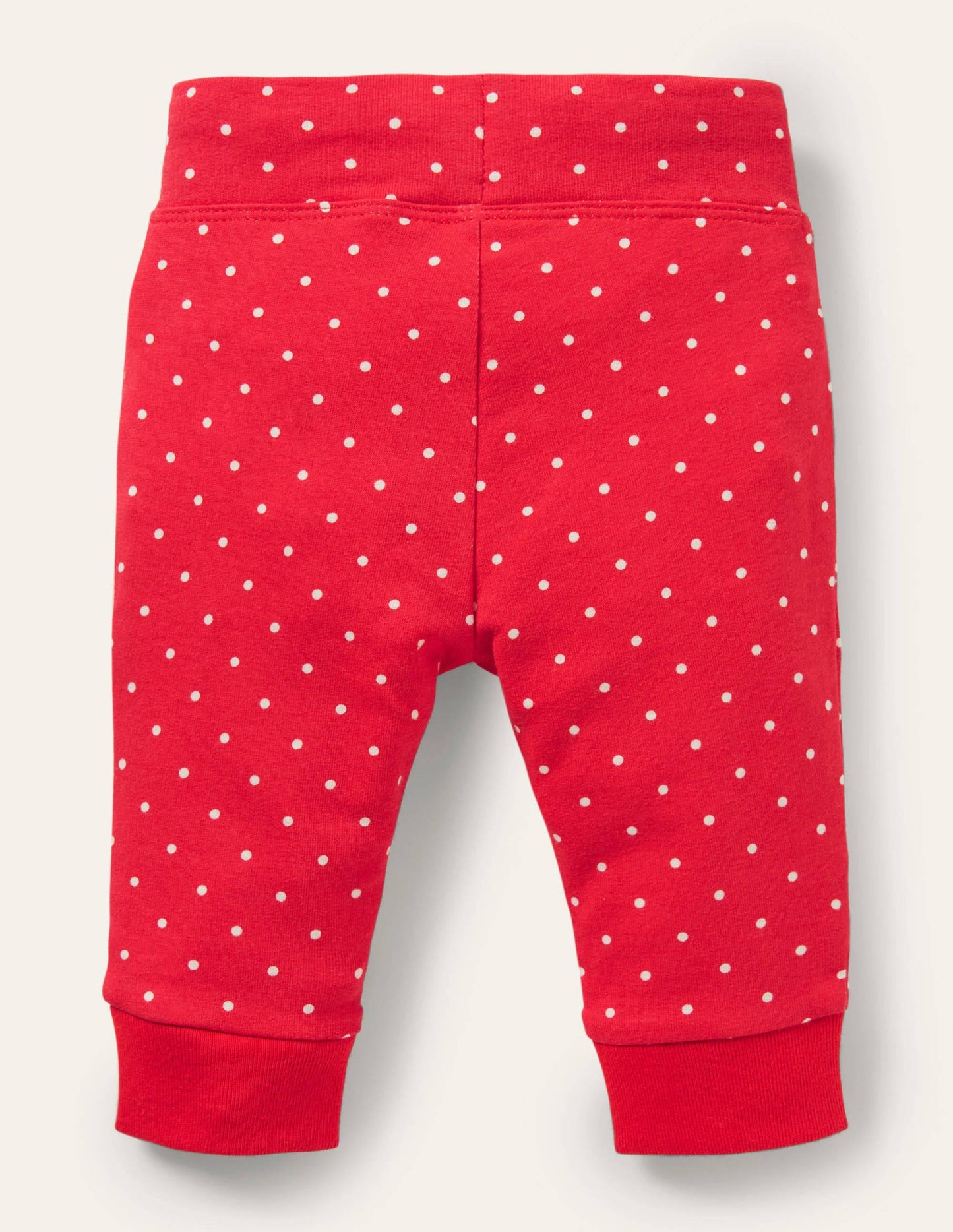Appliqué Jersey Pants-Strawberry Tart Pin Spot