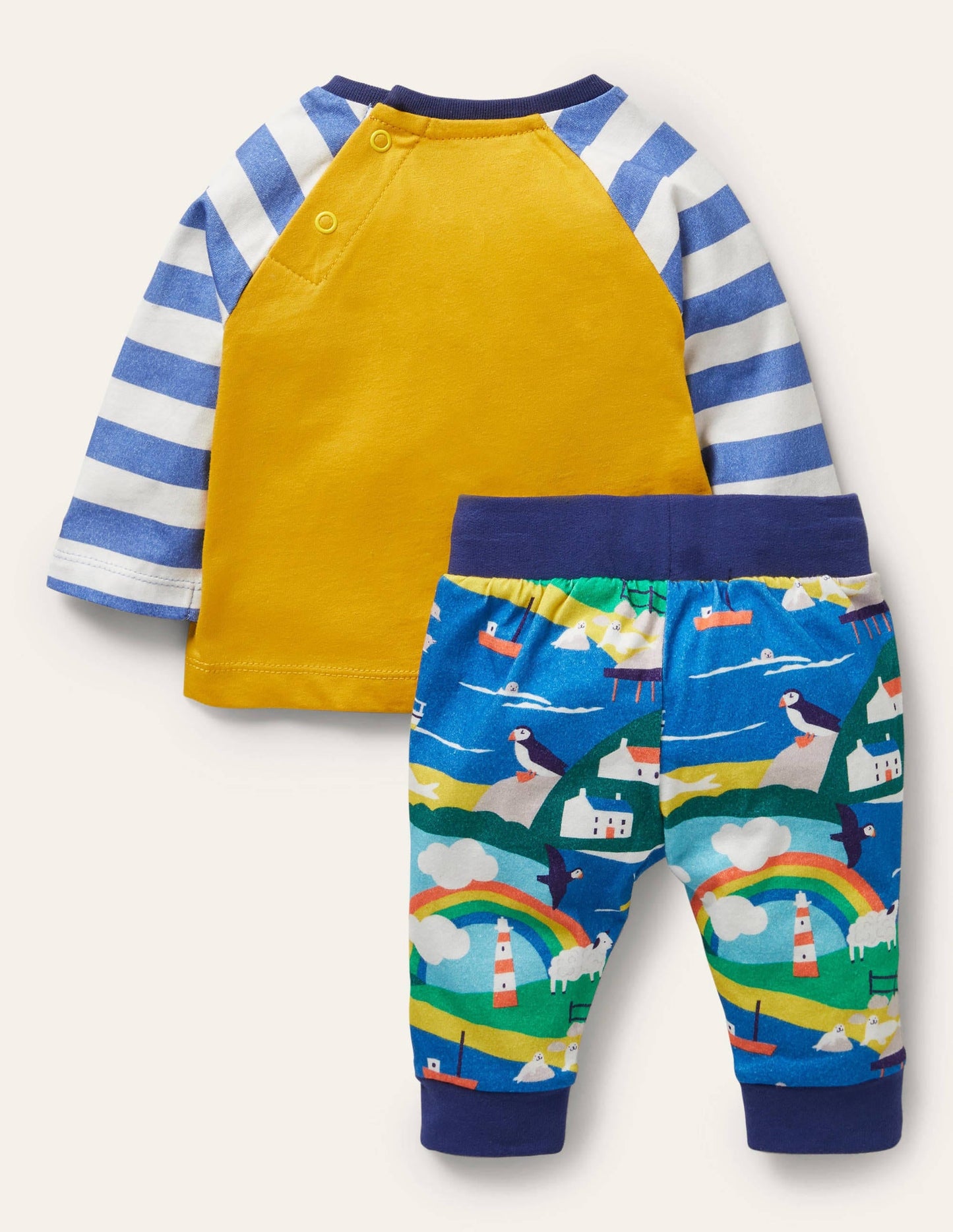 Appliqué Jersey Playset-Multi Coastal Scene