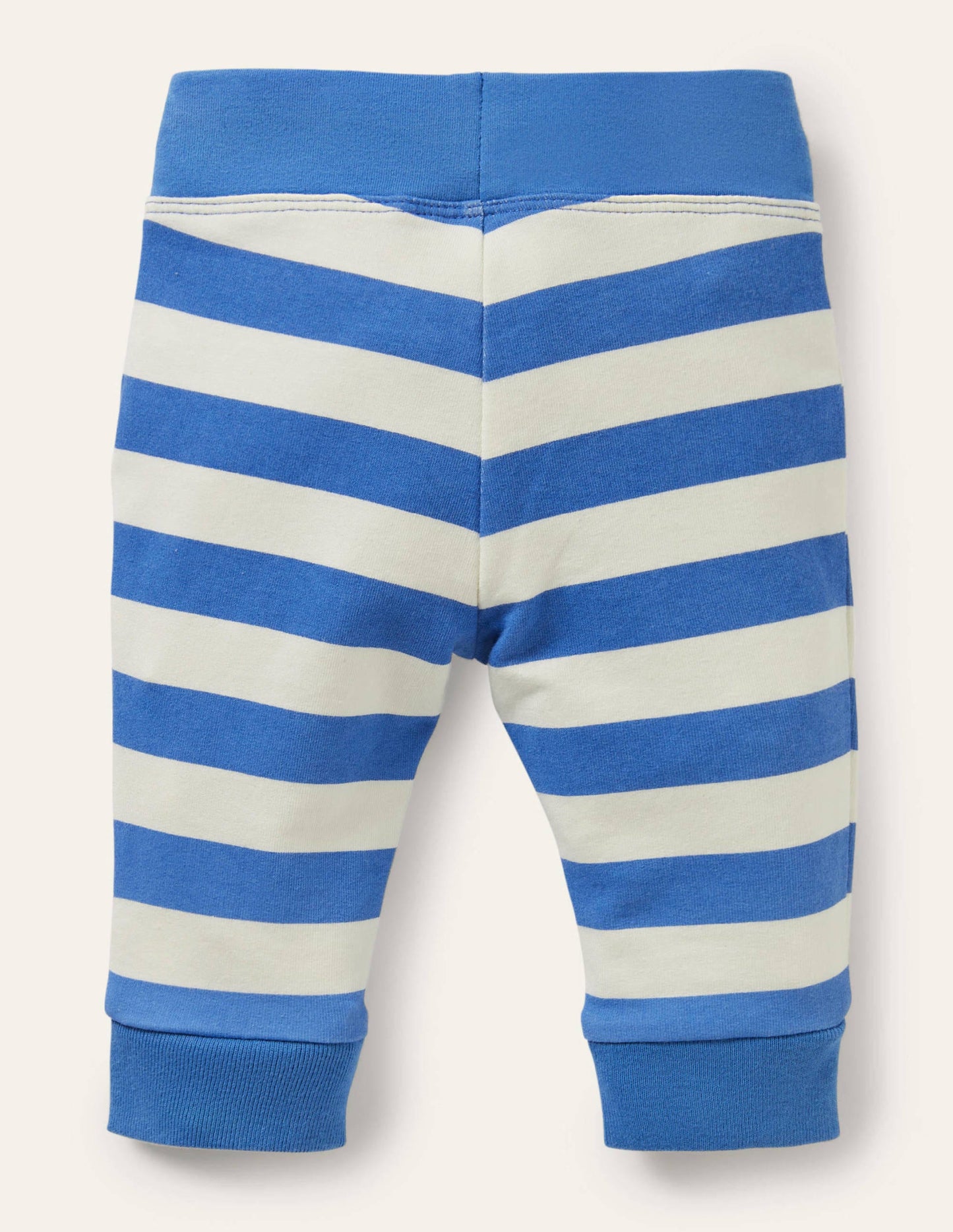 Appliqué Jersey Bottoms-Blue/Ivory Space Animals
