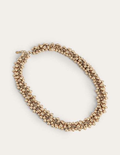 Beaded Necklace-Gold