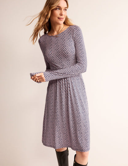 Abigail Jersey Dress-Milkshake, Daisy Bud