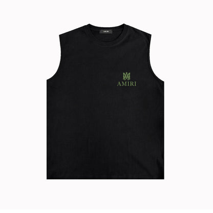 Amiri tank top small spider letter horizontal stripprinting