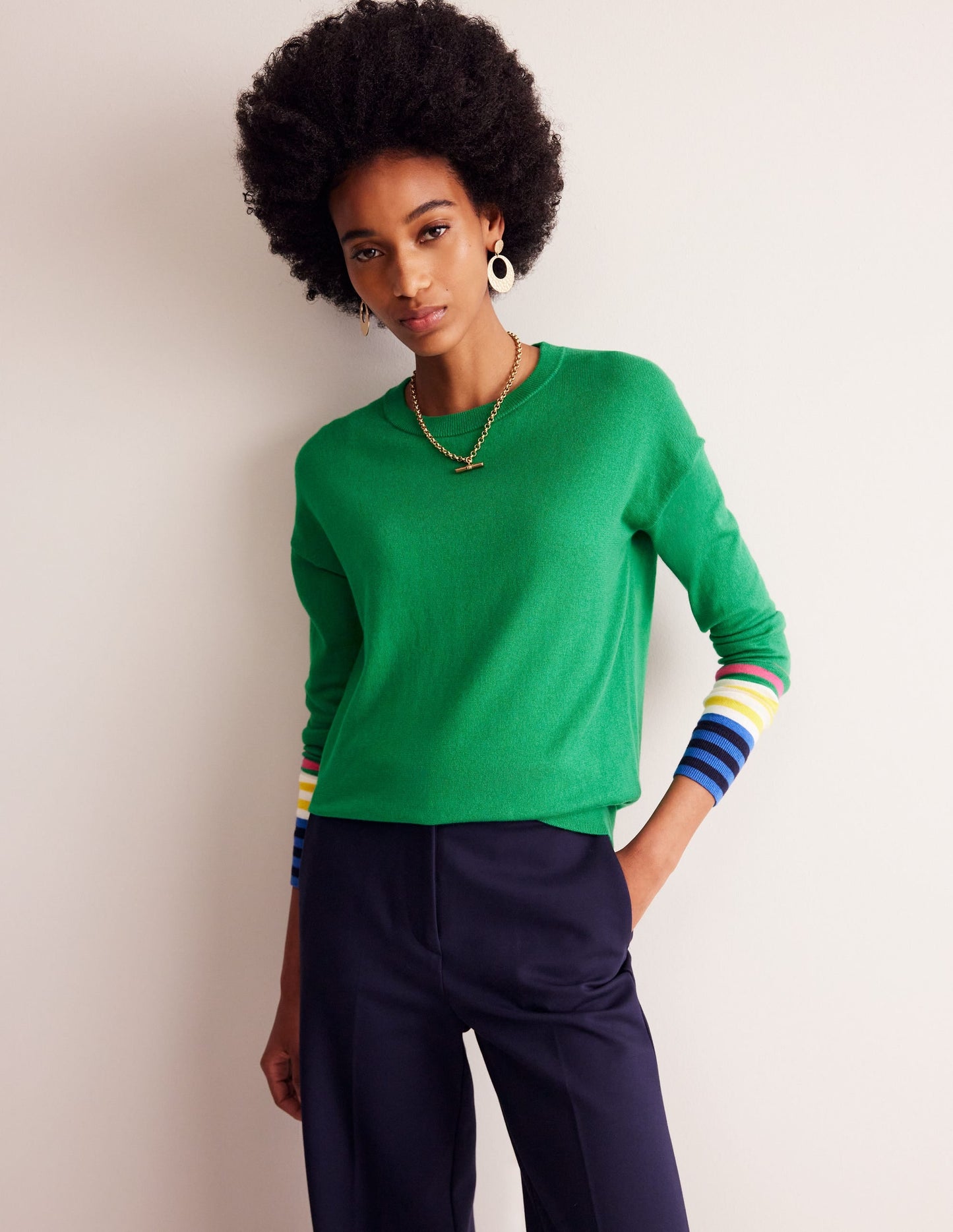 Annie Sweater-Rich Emerald Green