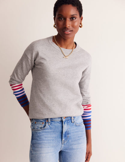 Annie Sweater-Grey Melange