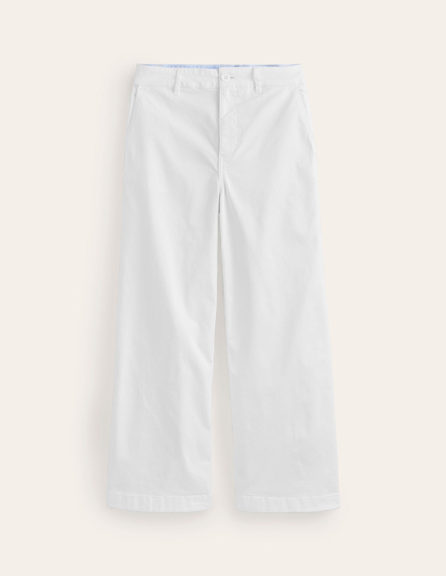 Barnsbury Crop Chino Pants-White