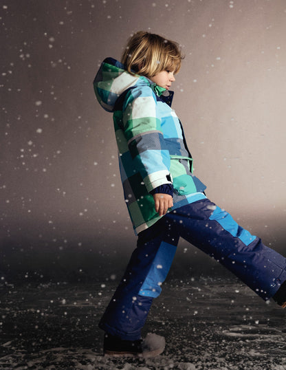 All-weather Waterproof Coat-Green Check